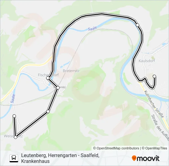 554 Bus Line Map