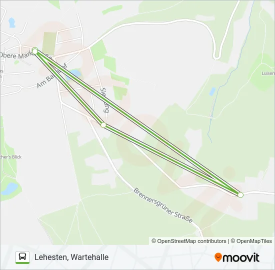 555 Bus Line Map