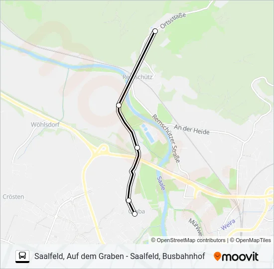 558 Bus Line Map