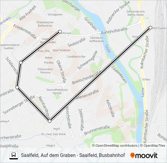 558 Bus Line Map