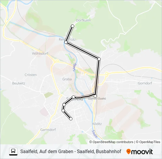 558 Bus Line Map