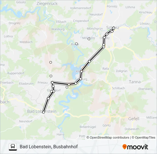 610 Bus Line Map