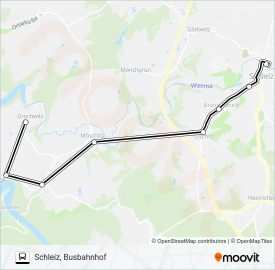 611 Bus Line Map
