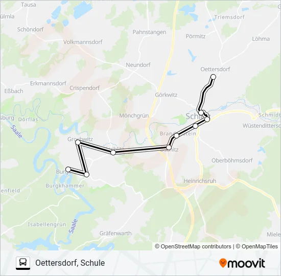 611 Bus Line Map