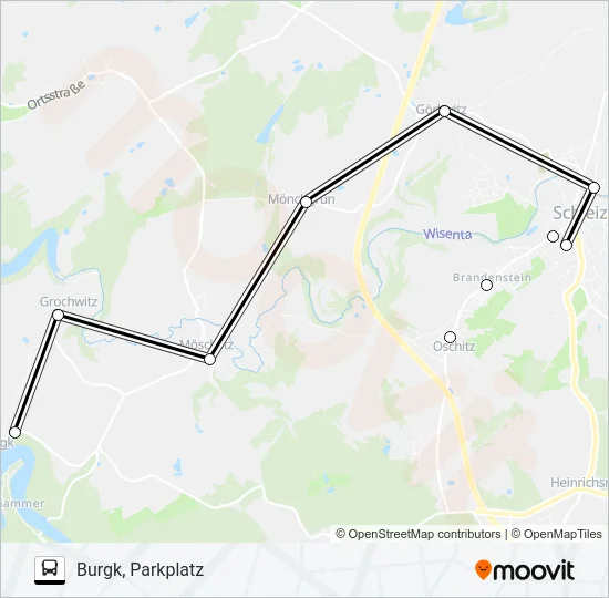 611 Bus Line Map