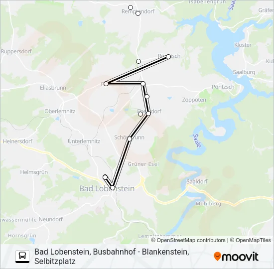 620 Bus Line Map