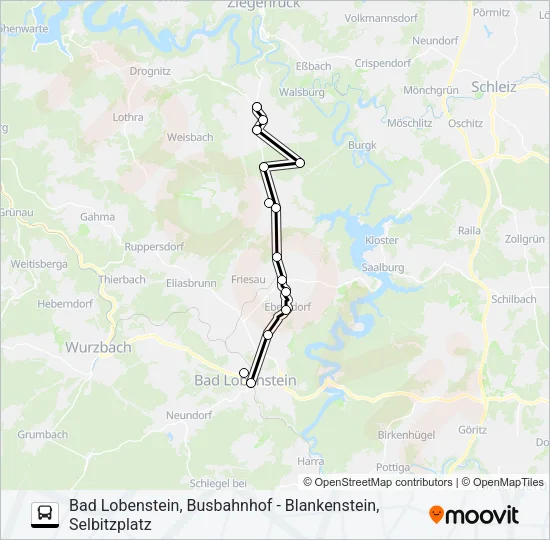 620 Bus Line Map