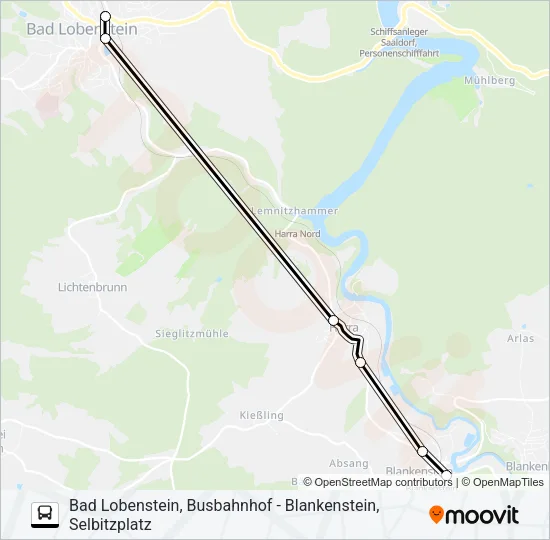 620 Bus Line Map