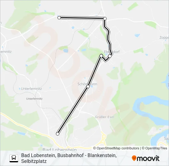 620 Bus Line Map