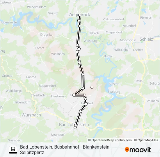 620 Bus Line Map