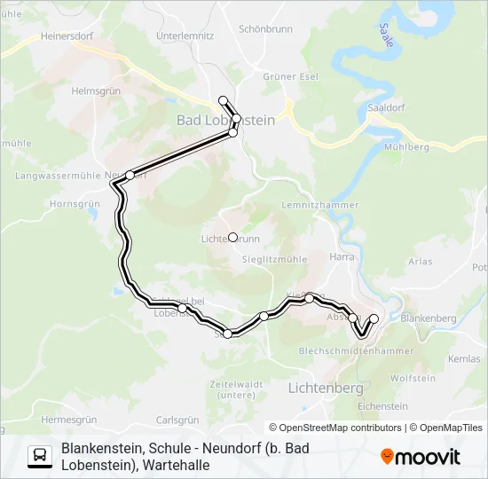 640 Bus Line Map