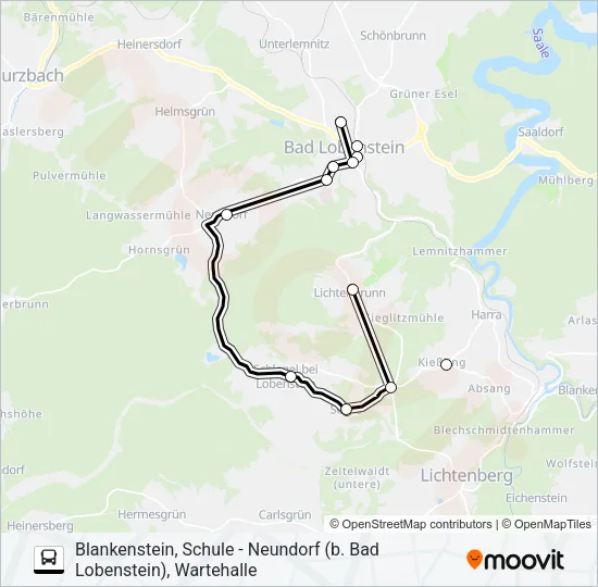 640 Bus Line Map
