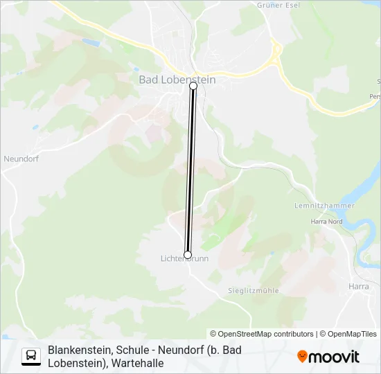 640 Bus Line Map