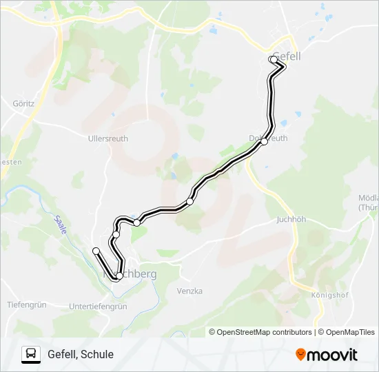 710 Bus Line Map