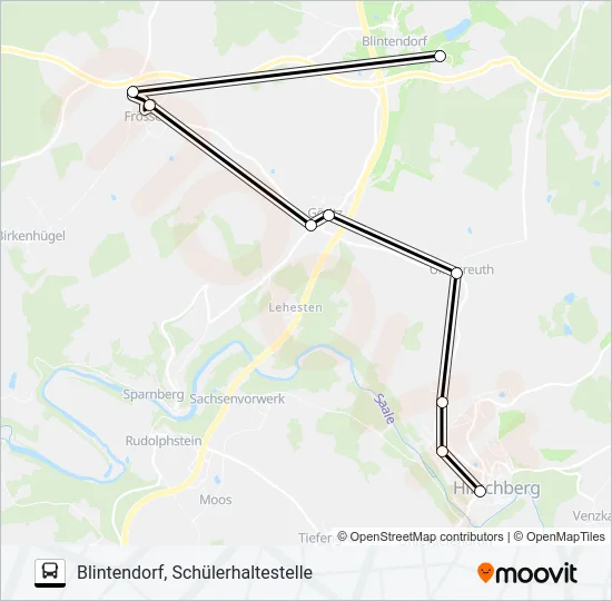 721 Bus Line Map