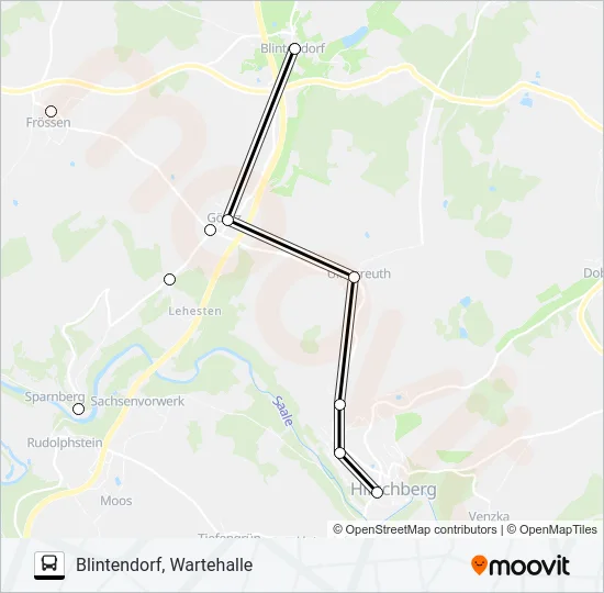 721 Bus Line Map