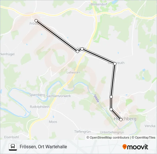721 Bus Line Map