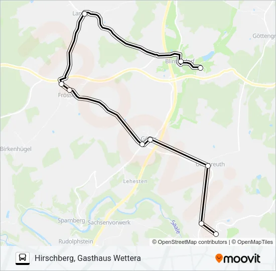 721 Bus Line Map