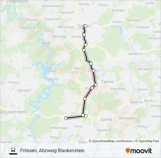 721 Bus Line Map