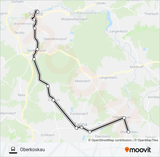 730 Bus Line Map