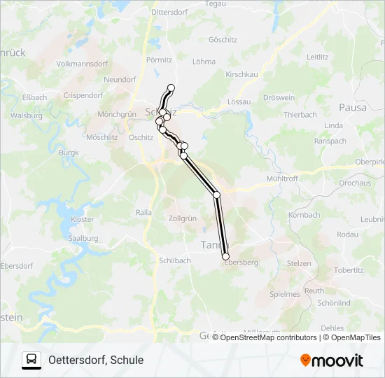 730 Bus Line Map