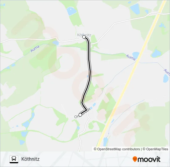 820 Bus Line Map