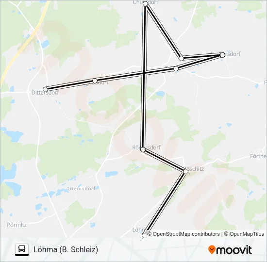 820 Bus Line Map