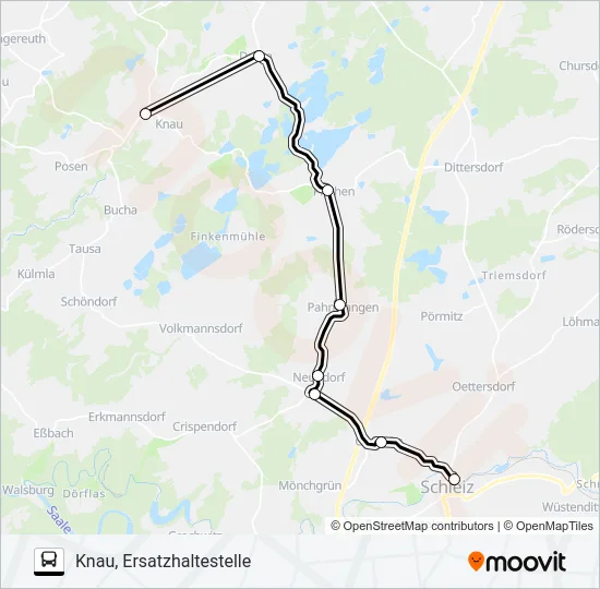 821 Bus Line Map