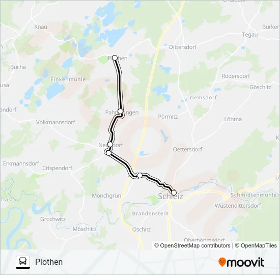 821 Bus Line Map