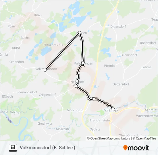 821 Bus Line Map