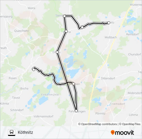 822 Bus Line Map