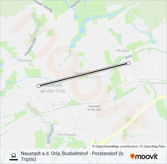 830 Bus Line Map