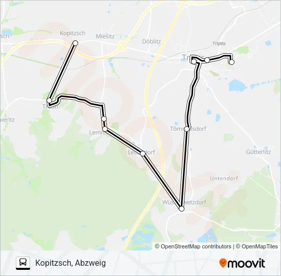 831 Bus Line Map