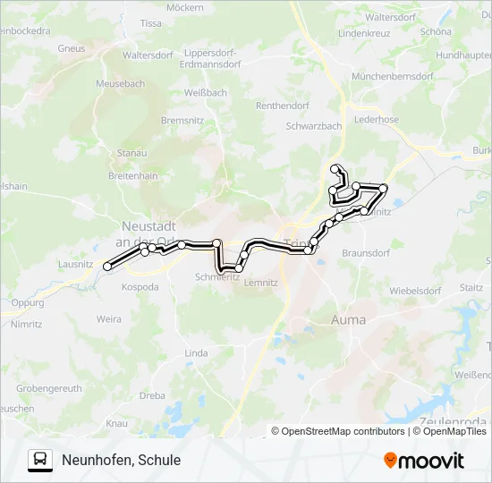 831 Bus Line Map