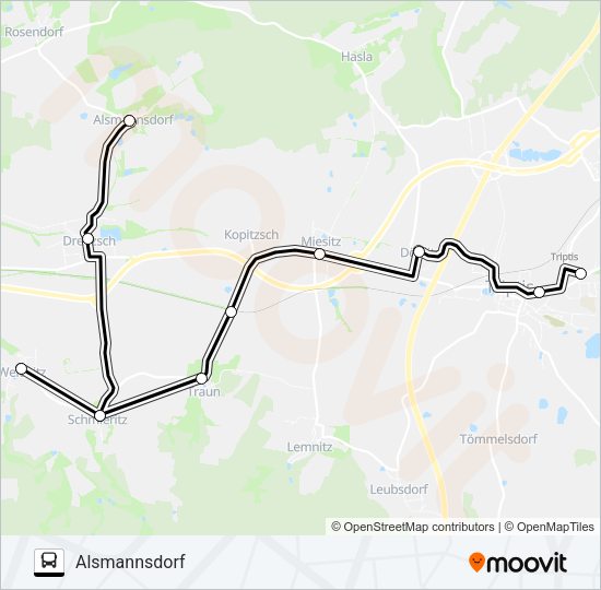 Автобус 831: карта маршрута