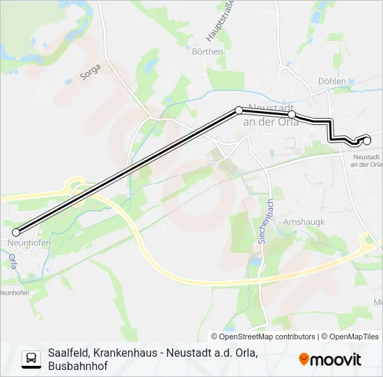 944 Bus Line Map