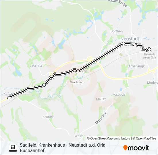 944 Bus Line Map