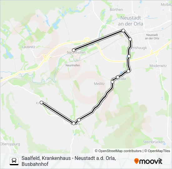 944 Bus Line Map