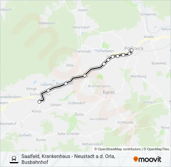 944 Bus Line Map