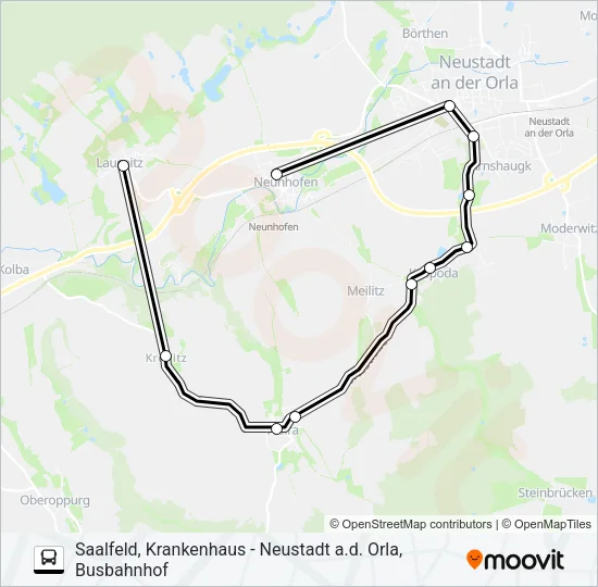 944 Bus Line Map