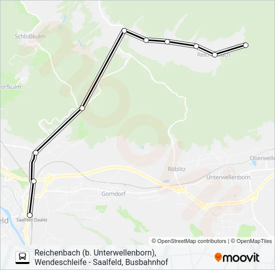 957 Bus Line Map