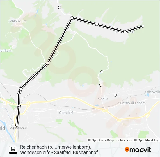 957 Bus Line Map
