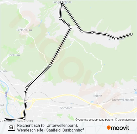 957 Bus Line Map