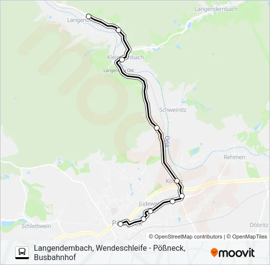 964 Bus Line Map
