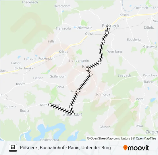 966 Bus Line Map