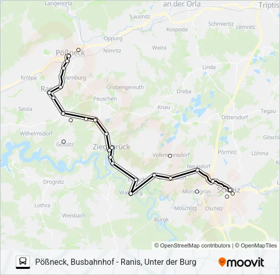 966 Bus Line Map