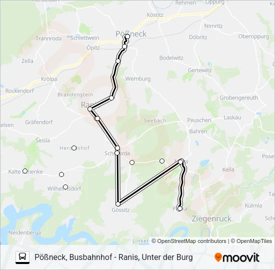 966 Bus Line Map