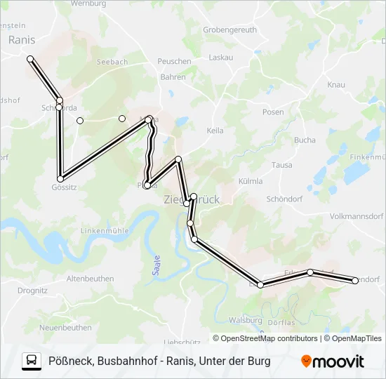966 Bus Line Map