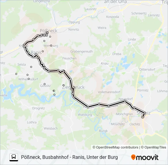 966 Bus Line Map