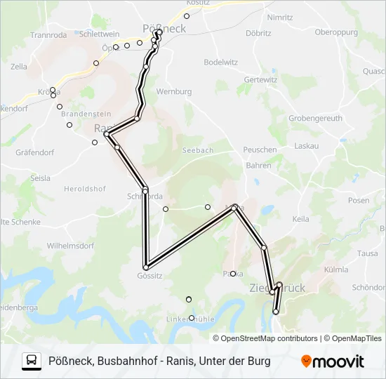 966 Bus Line Map